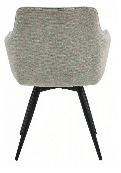 Scaun BALLO, bej deschis/negru, stofa clasica/metal, 56x58x84 cm