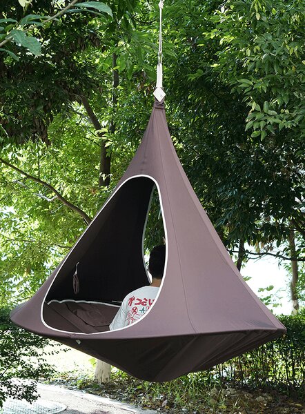 KONDELA Scaun suspendabil balansoar, gri maro TAUPE, KLORIN NEW TYP 2 BIG SIZE
