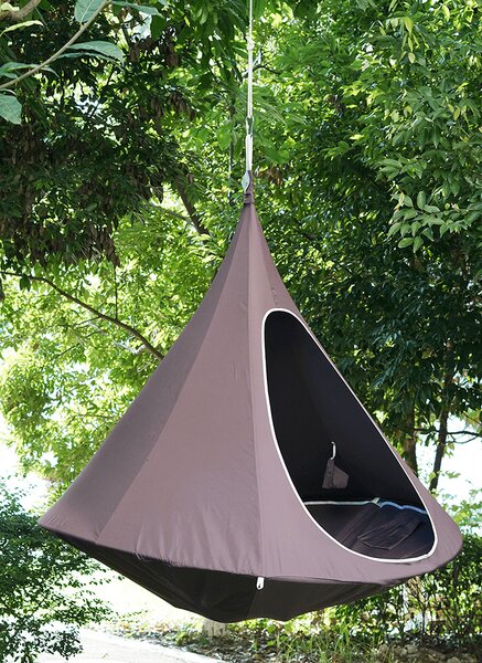 KONDELA Scaun suspendabil balansoar, gri maro TAUPE, KLORIN NEW TYP 2 BIG SIZE