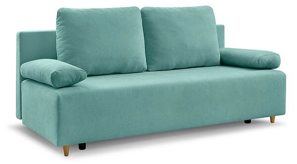Canapea extensibila SUN, stofa catifelata verde menta - Enjoy new 18
