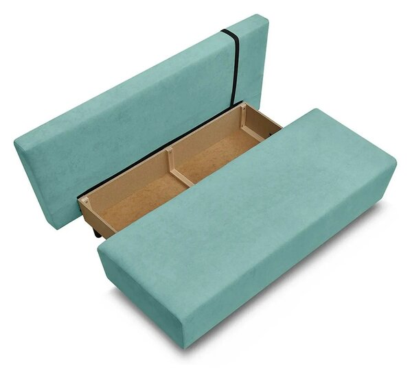 Canapea extensibila SUN, stofa catifelata verde menta - Enjoy new 18
