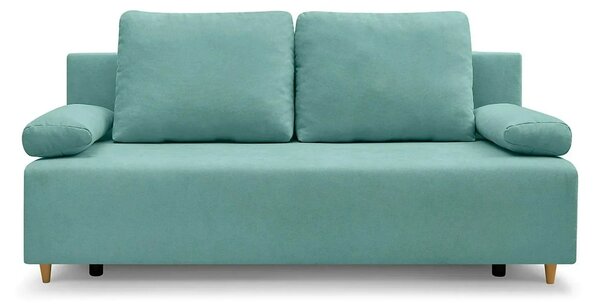 Canapea extensibila SUN, stofa catifelata verde menta - Enjoy new 18
