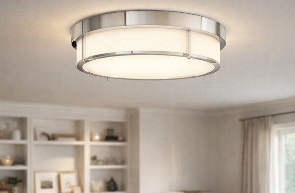 Open Design OR84948 - Plafonieră ROMI, 3 x E14, 12 W, 230 V, diametru 40 cm, crom lucios