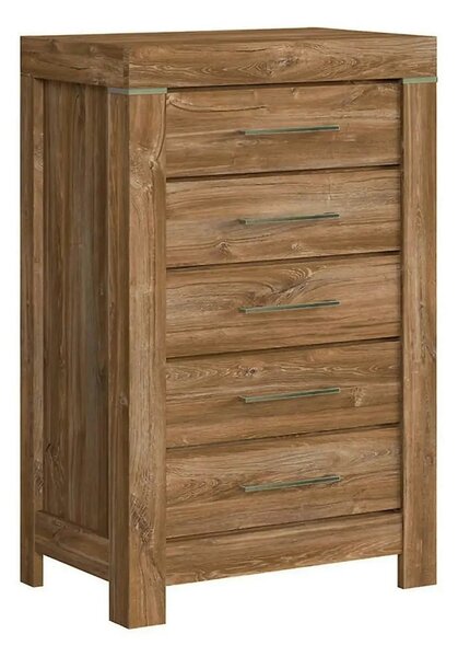 Comoda GENT, stejar stirling, PAL laminat, 70x45x110 cm
