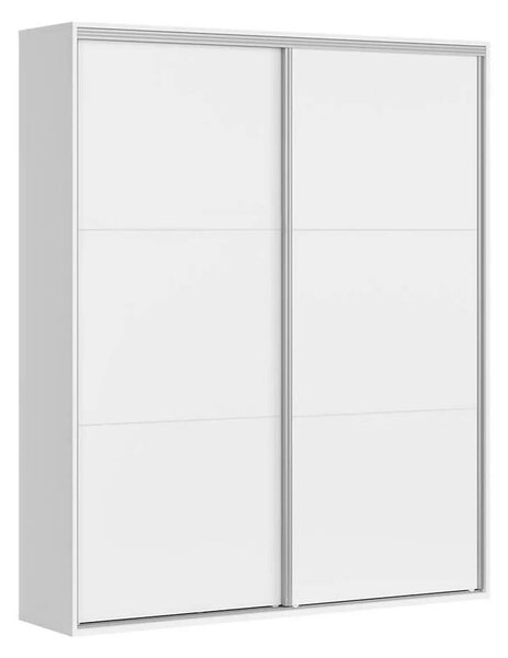 Dulap FLEX, alb, PAL, cu 2 usi, 180x45x218 cm