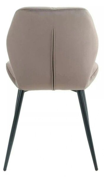 Scaun RICK, cappuccino - Bluvel 38, stofa catifelata/metal, 48x56x86 c