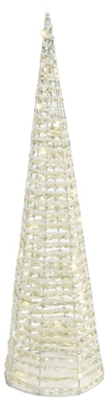 Brad de Craciun cu LED-uri luminoase NORELIA 60 cm, alb