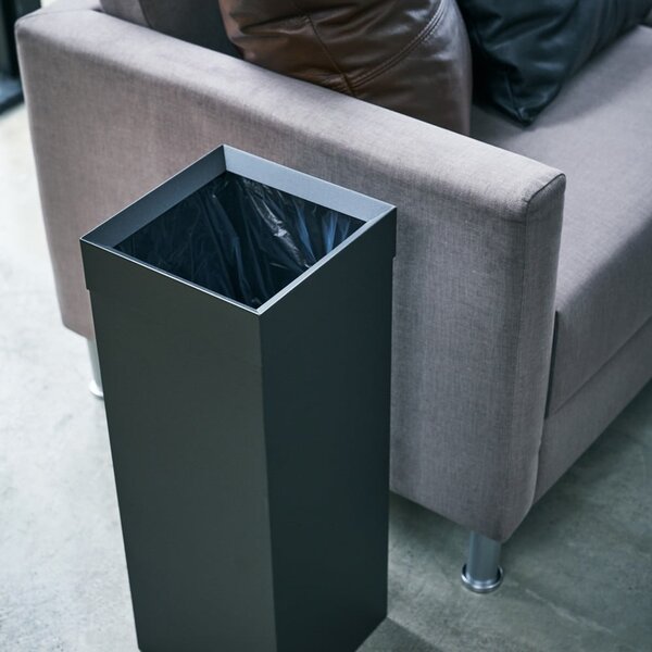Coș de gunoi negru din metal 27 l Tall – YAMAZAKI