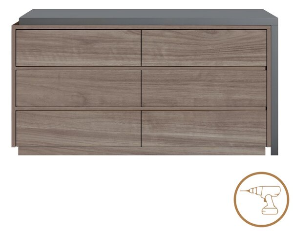 Birou ajustabil cu sertare Reaze Pako World Maro 120x50x73.5 cm