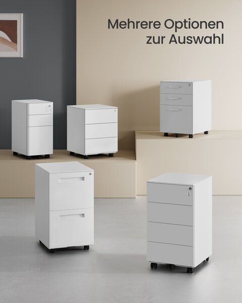 Fiset dulap birou Alb Songmics 39x45x69.4 cm