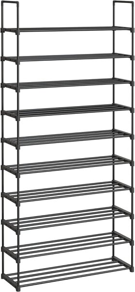 Pantofar modular Negru Songmics 92x30x194 cm