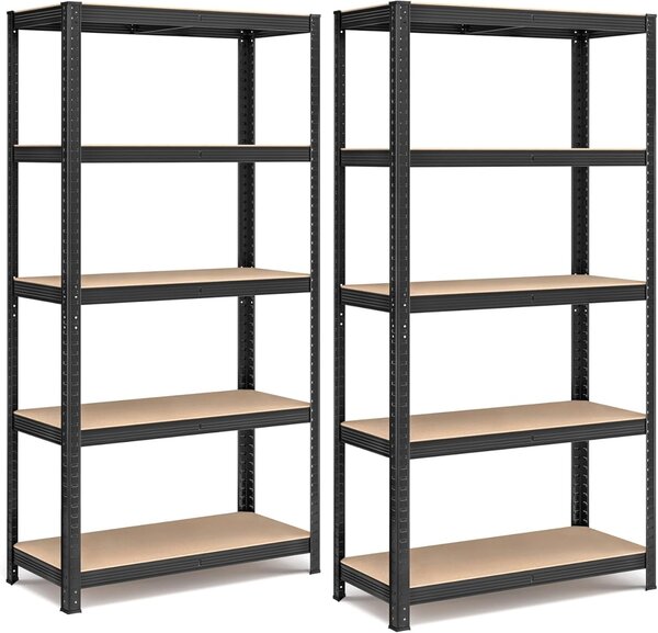 Raft metalic Negru Songmics 90x40x180 cm