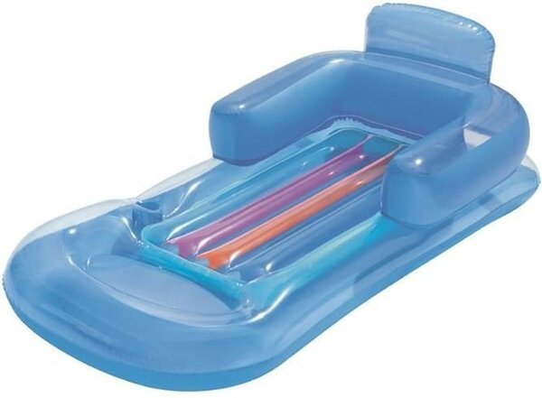 Saltea gonflabila pentru piscina, fotoliu sezlong 150x77 cm, suport pahar