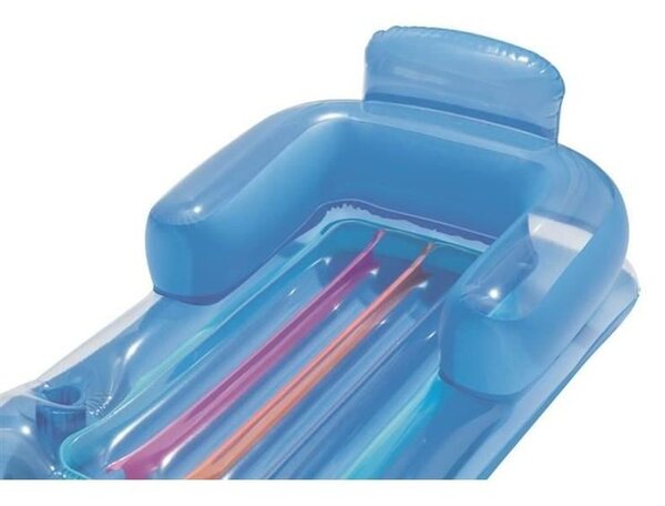 Saltea gonflabila pentru piscina, fotoliu sezlong 150x77 cm, suport pahar