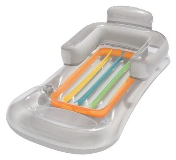 Saltea gonflabila pentru piscina, fotoliu sezlong 150x77 cm, suport pahar