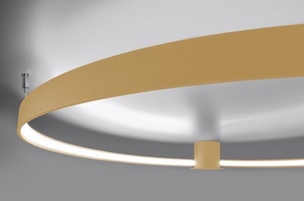 Plafonieră LED RIO LED/30W/230V CRI95 4000K d. 55 cm auriu Thoro TH.223