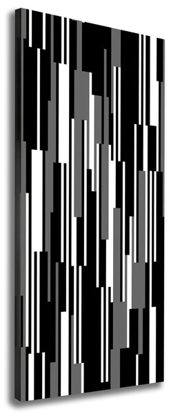 Tablou pe pânză linii negre și albe