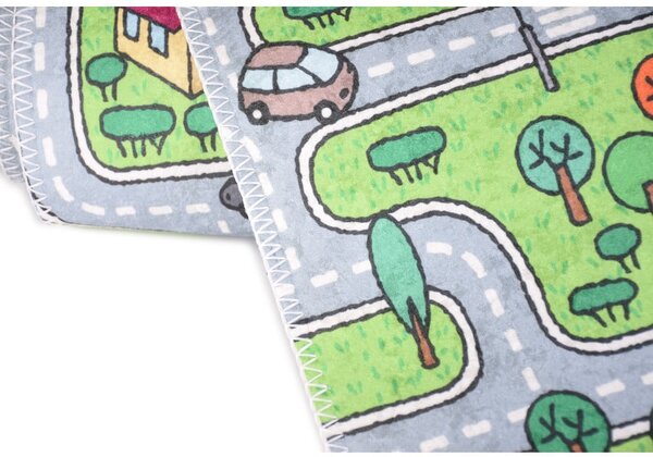 Covor pentru copii verde 100x160 cm Green Neighborhood – Vitaus