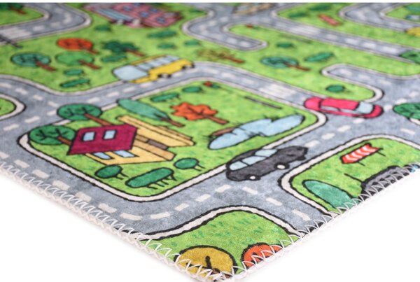 Covor pentru copii verde 100x160 cm Green Neighborhood – Vitaus