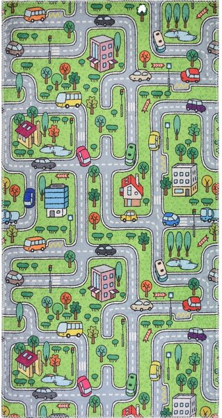 Covor pentru copii verde 100x160 cm Green Neighborhood – Vitaus