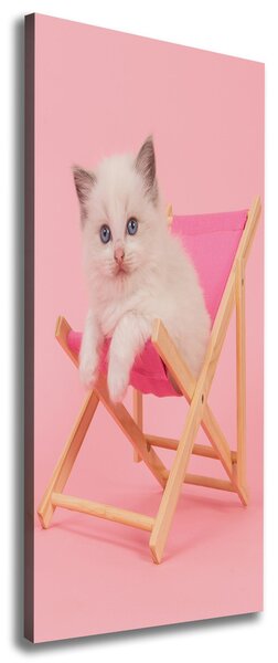 Imprimare tablou canvas Cat pe un șezlong