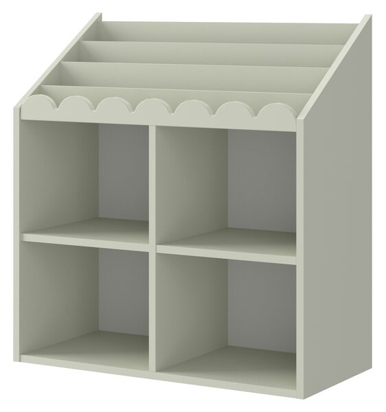 Biblioteca pentru copii BOOK NOOK SAGE 71x76 cm, verde deschis
