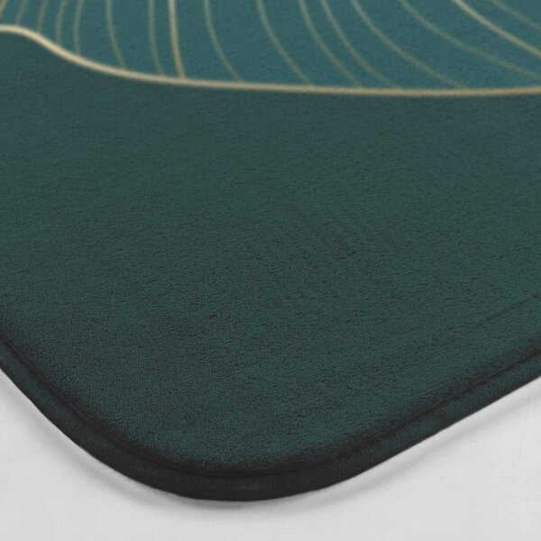 Covoraș de baie verde închis 45x75 cm Jade – douceur d'intérieur