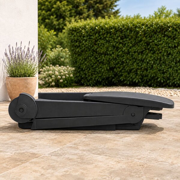 Șezlong de grădină ZIRCONE, 72×195×101 cm, antracit I.P.A.E-Progarden