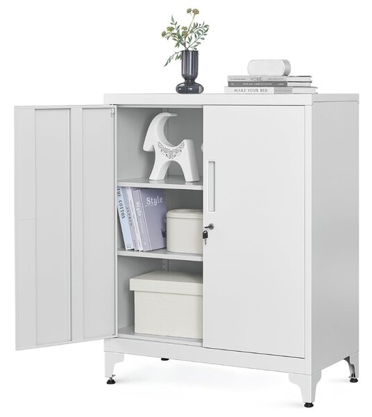 Dulap metalic multifuncțional RAVEN, 40x80x90 cm, gri SongmicsHome