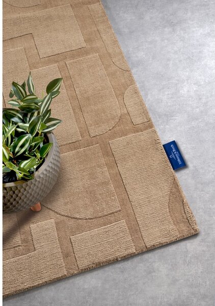 Covor tip traversă bej țesut manual din lână 80x250 cm Alexis – Villeroy&Boch