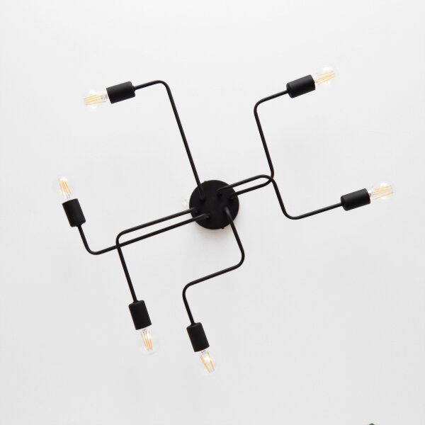 LED Lustră aplicată TUBE 6xE27/15W/230V