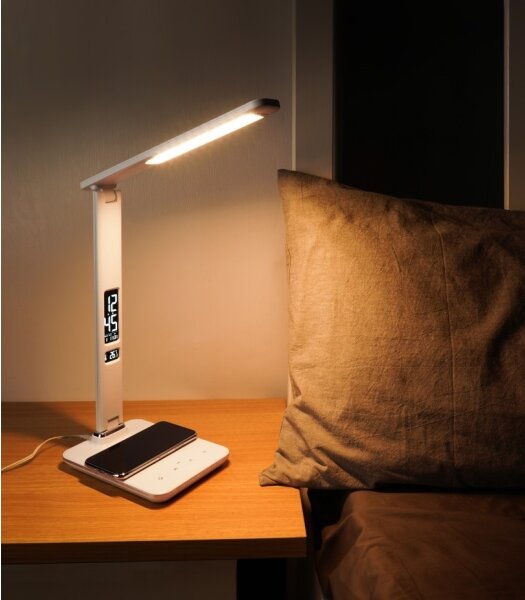 Lampă LED dimabilă cu încărcare fără fir KINGFISHER LED/8,5W/230V alb Immax 08966L