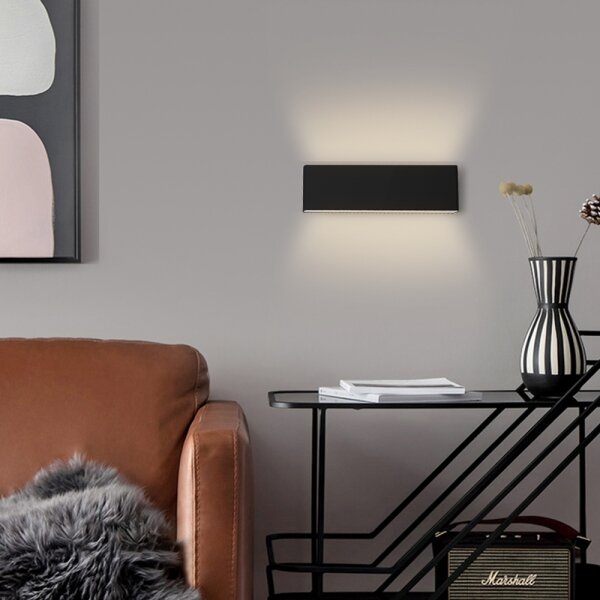 Immax NEO 07086L - Lampă LED de perete dimabilă LISTON LED/8W/230V negru+DO