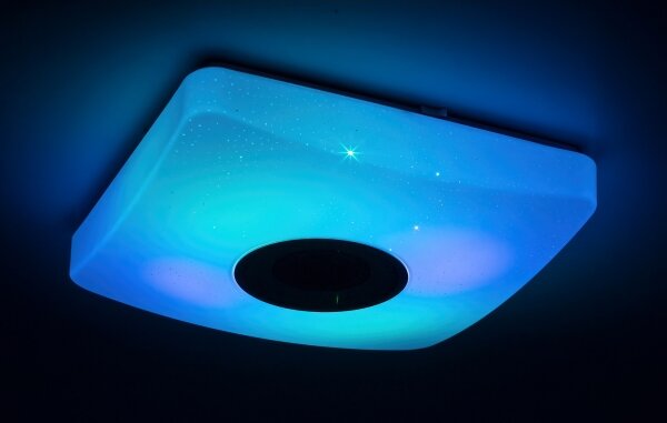 Rabalux - Plafonieră LED RGB dimmabilă cu difuzor, 18W/230V + telecomandă