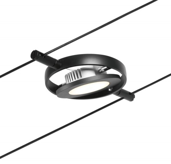 Paulmann 94418 - Set 5x LED/4,5W sistem complet cu cablu ROUNDMAC 230V negru