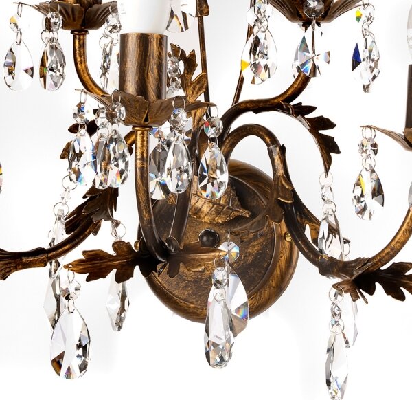 Aplică TERESA 5xE14/6W/230V bronz ONLI