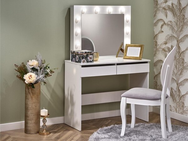 Măsuță de machiaj Houston Gaudium, Alb, PAL laminat, 75x94x43cm, 31 kg