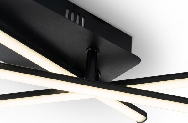 Brilagi - Plafonieră LED STRIPES, 30W/230V, neagră