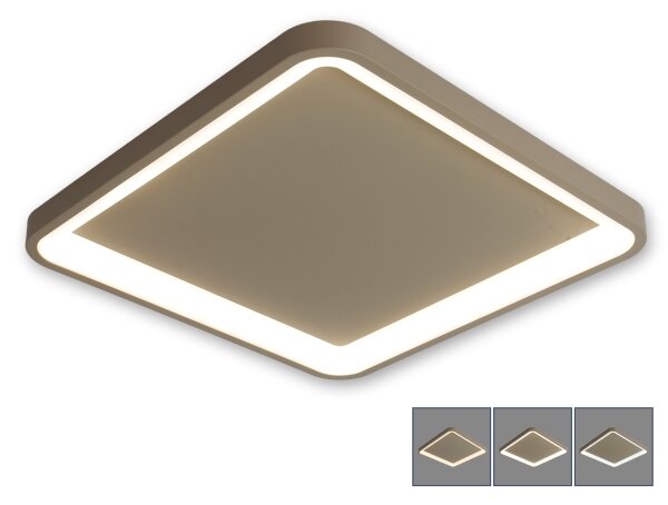 BRILAGI - Plafonieră LED dimerabilă FALCON SLIM LED/50W/230V 50x50 cm bej + telecomandă