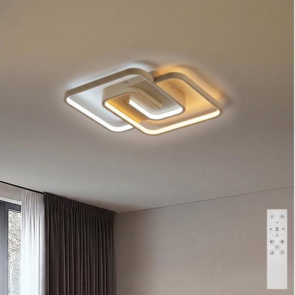 BRILAGI - Plafonieră LED dimabilă VELO LED/64W/230V 48x48 cm bej + telecomandă
