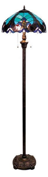 BRILAGI - lampă de podea Tiffany din vitralii CORAL 2xE27/60W/230V