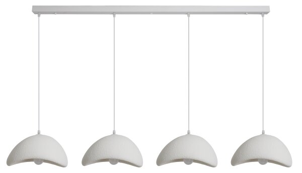 BRILAGI - Candelabru suspendat cu cablu WABI SABI 4xE27/60W/230V alb