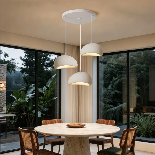 BRILAGI - Lampă suspendată pe cablu WABI SABI 3xE27/60W/230V albă