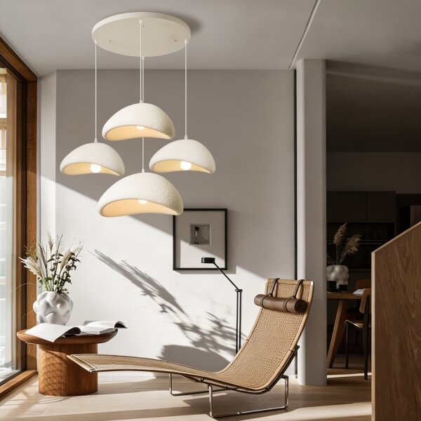 BRILAGI - Lustră pe cablu WABI SABI 4xE27/60W/230V albă