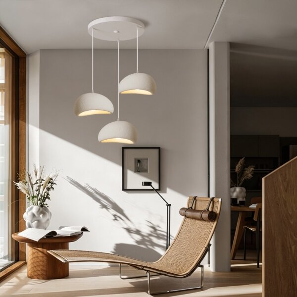 BRILAGI - Lampă suspendată pe cablu WABI SABI 3xE27/60W/230V albă