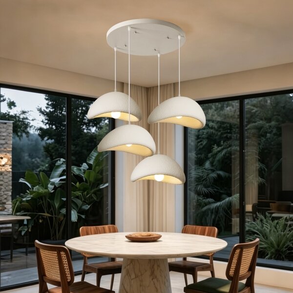 BRILAGI - Candelabru pe cablu WABI SABI 4xE27/60W/230V alb
