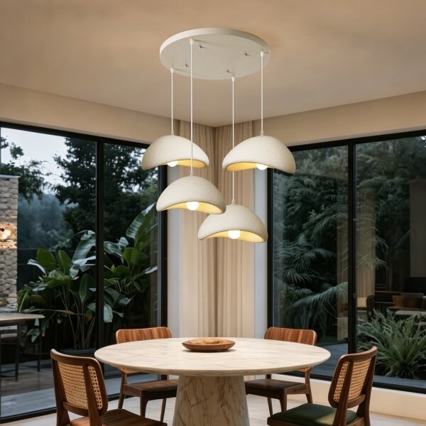 BRILAGI - Lustru suspendat pe cablu WABI SABI 4xE27/60W/230V alb