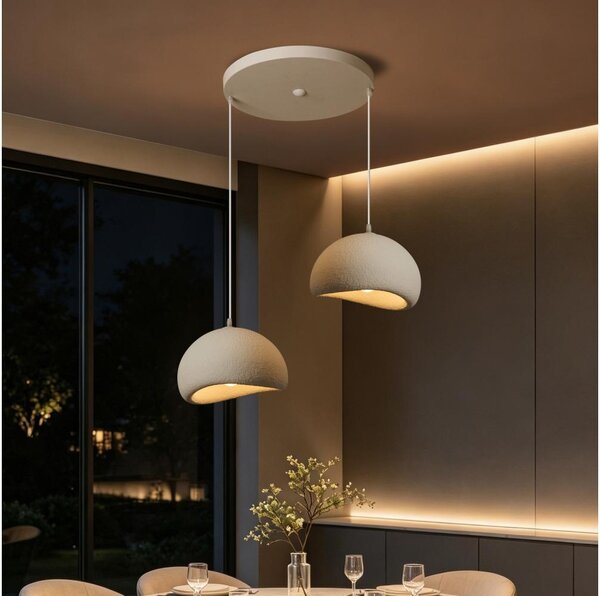 BRILAGI - Lustră suspendată pe cablu WABI SABI 2xE27/60W/230V albă