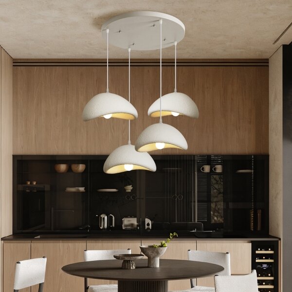 BRILAGI - Lustru suspendat pe cablu WABI SABI 4xE27/60W/230V alb
