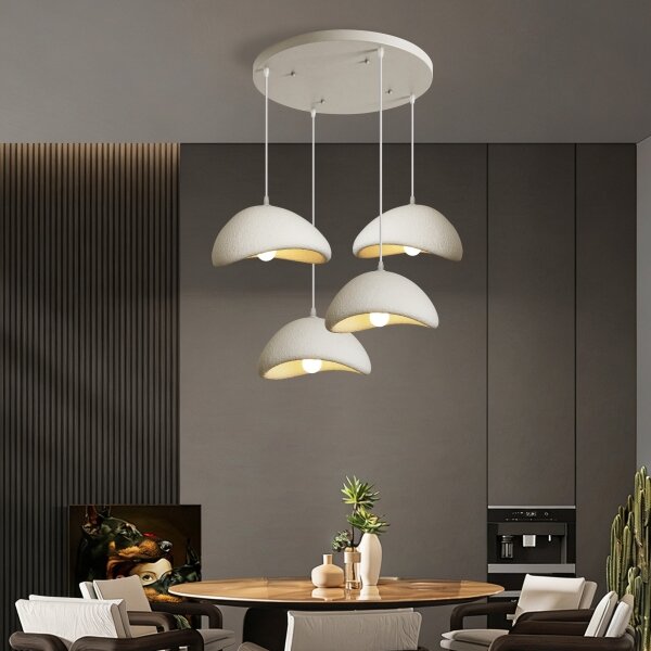 BRILAGI - Lustru suspendat pe cablu WABI SABI 4xE27/60W/230V alb